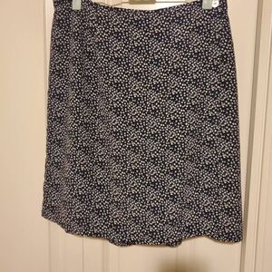 Vintage Studio. Blue And White Floral Loose Skort Medium